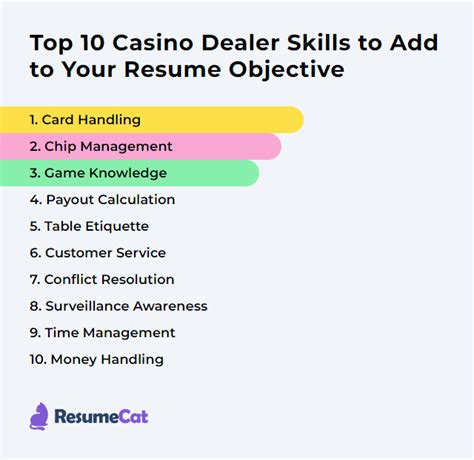 skills of a casino dealer